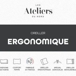 Oreiller Ergonomique Mémoire de forme
