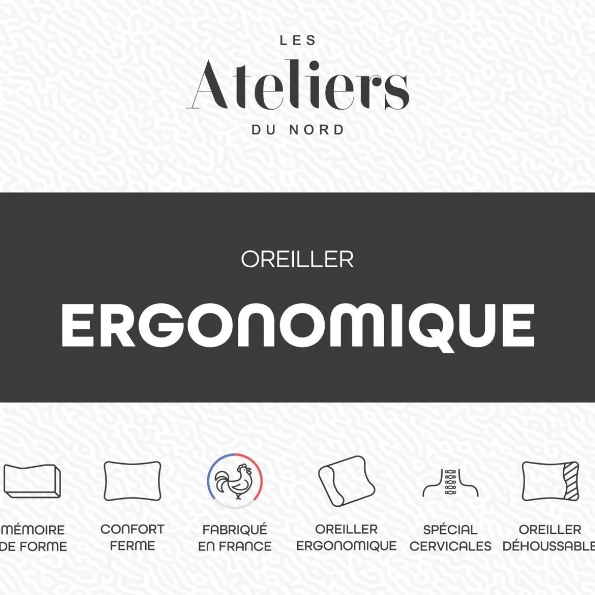 Oreiller Ergonomique Mémoire de forme