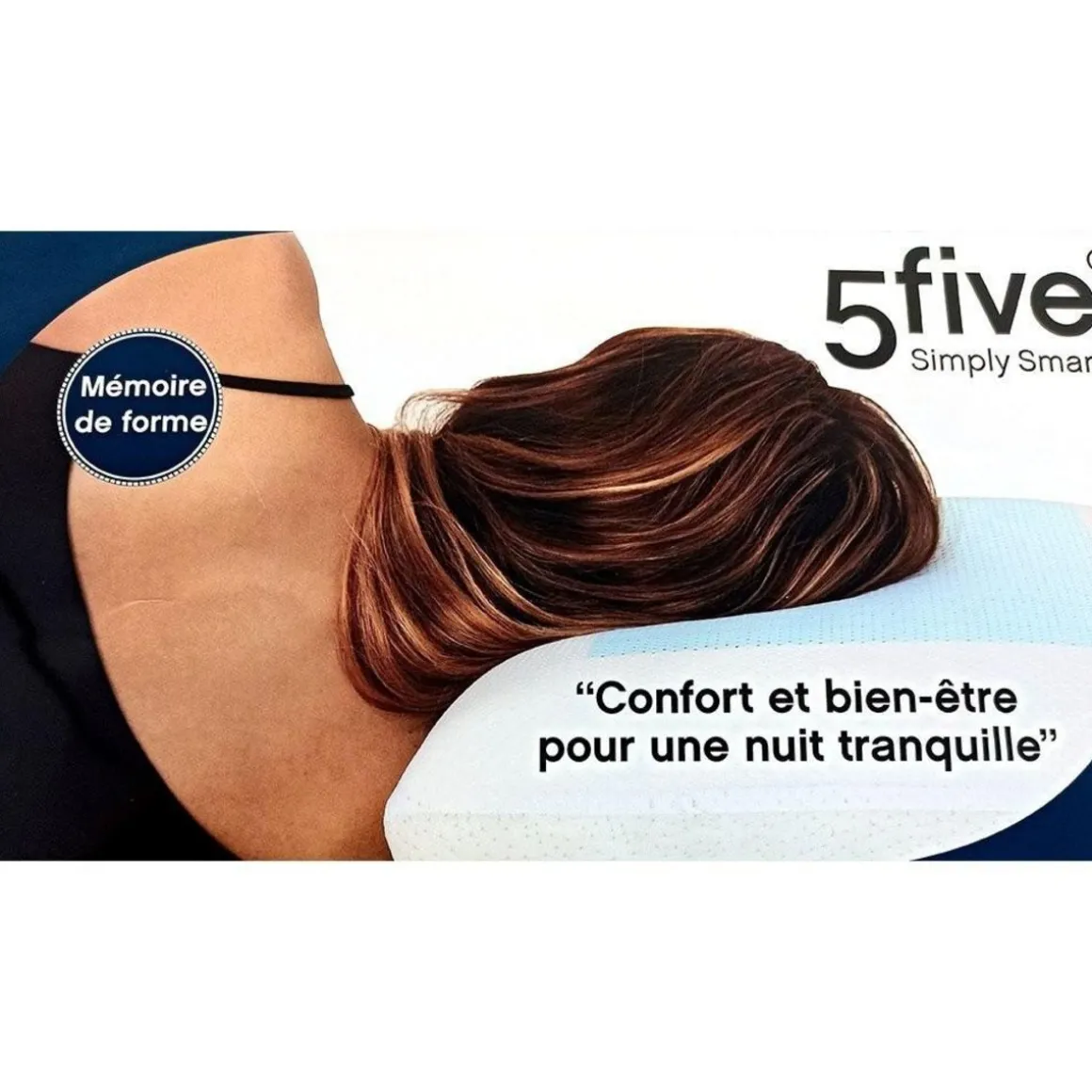 Oreiller ergonomique rafraîchissant gel box