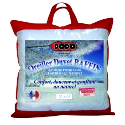 Oreiller garnissage 15% duvet 85% plumettes BAFFIN