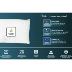 Oreiller mémoire de forme 43x70 cm MEMORY par Soleil d'ocre