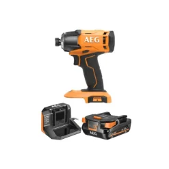 Pack AEG Visseuse à chocs- BSS18C2-0 - 18V - 1 batterie 2.0Ah - 1 chargeur - SETL1820S