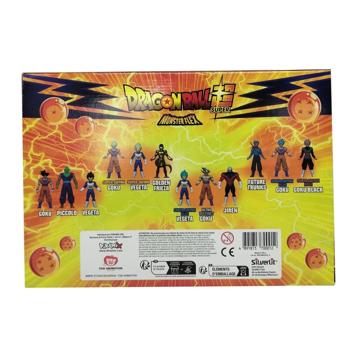 Pack de 3 figurines Monster Flex Dragon Ball