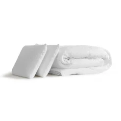 Pack matelas + double sommiers gris Memo Zen Mousse à mémoire de forme 5 zones de confort MAXI épaisseur