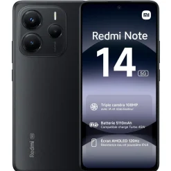 Pack Redmi Note 14 5G+Écouteurs Buds 6 Play - Noir