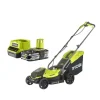 Pack RYOBI Tondeuse poussée 18V One+ OLM1833B - 1 Batterie 2.5Ah - 1 Chargeur rapide RC18120-125