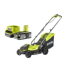 Pack RYOBI Tondeuse poussée 18V One+ OLM1833B - 1 Batterie 2.5Ah - 1 Chargeur rapide RC18120-125