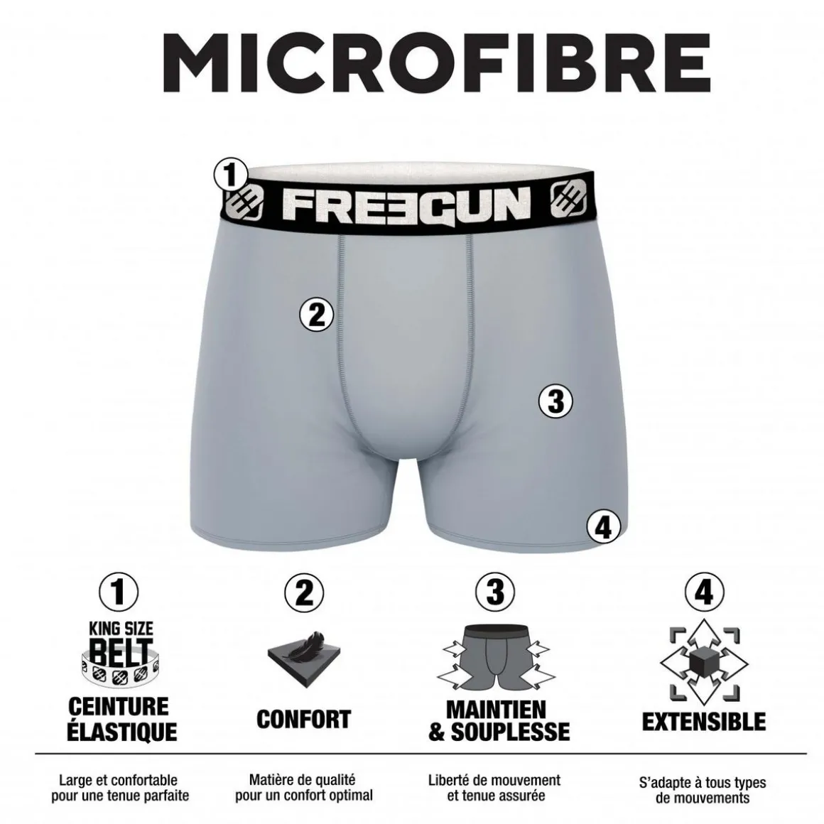 Pack Surprise de 3 Boxers microfibre garçon