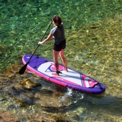 Paddle Gonflable CARVER 9' 30'' 5'' (274x76x12,7cm) avec Pompe, Pagaie, Leash et Sac de transport