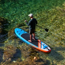 Paddle Gonflable LINER 10'6 30'' 6''(320x76x15cm) avec Pompe, Pagaie, Leash et Sac de transport