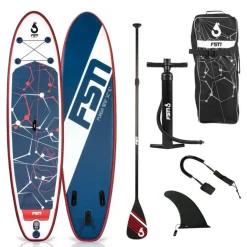 Paddle gonflable PUNGA 10'8 - 320 x 81 x 15 cm - Stand Up Paddle avec pagaie, leash, pompe et sac de transport