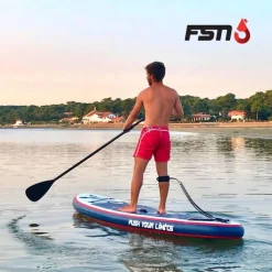 Paddle gonflable PUNGA 10'8 - 320 x 81 x 15 cm - Stand Up Paddle avec pagaie, leash, pompe et sac de transport