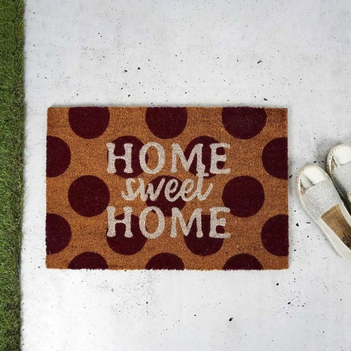Paillasson Coco 40x60 cm pois Home Sweet Home