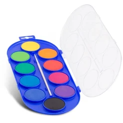 Palette d'aquarelle 10 couleurs Ø 44 mm