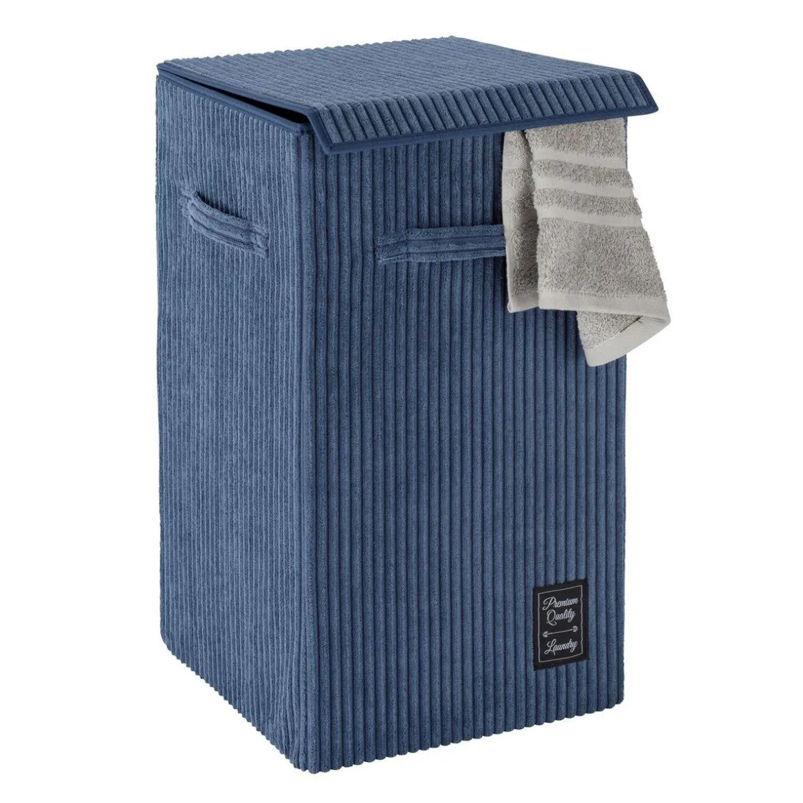 Panier à linge vintage desing velours Cora