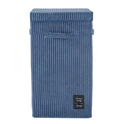 Panier à linge vintage desing velours Cora