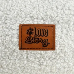 Panier Pattenrond en laine bouclée pour chat et chien - Ecru