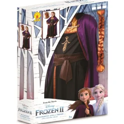 Panoplie déguisement + tresse Anna taille 7/8 ans - La reine des neiges