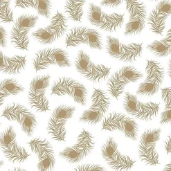 Papier calque japonais 90 g/ m² - 30 x 30 cm - Plumes dorées