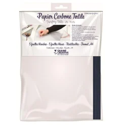 Papier carbone pour textile - 10 feuilles réutilisables - A4