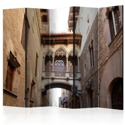 Paravent 5 Volets Barcelona Palau Generalitat in Gothic Barrio 172x225cm