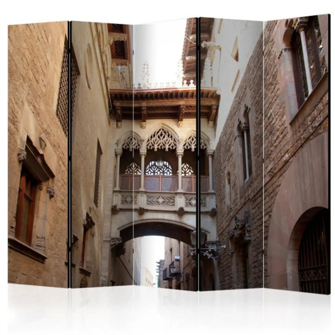 Paravent 5 Volets Barcelona Palau Generalitat in Gothic Barrio 172x225cm