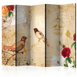 Paravent 5 Volets Bonjour 172x225cm