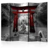 Paravent 5 Volets Buddha Smile Red 172x225cm
