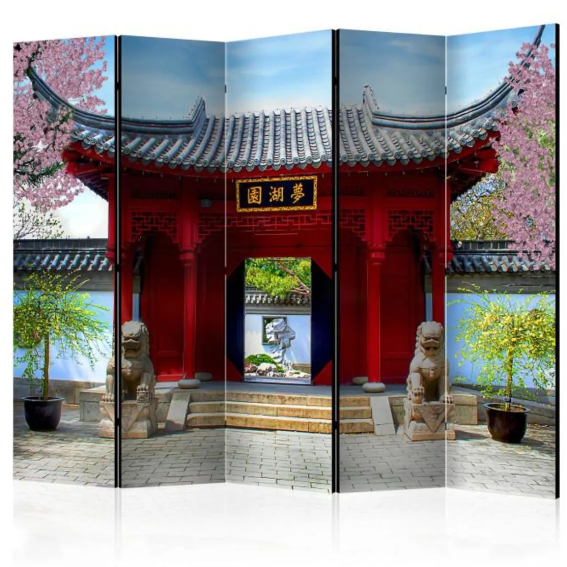 Paravent 5 Volets Chinese Botanical Garden of Montreal 172x225cm