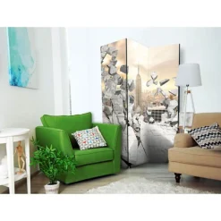 Paravent 3 Volets City Behind the Wall 135x172cm