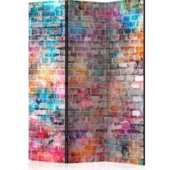 Paravent 3 Volets Colourful Brick 135x172cm