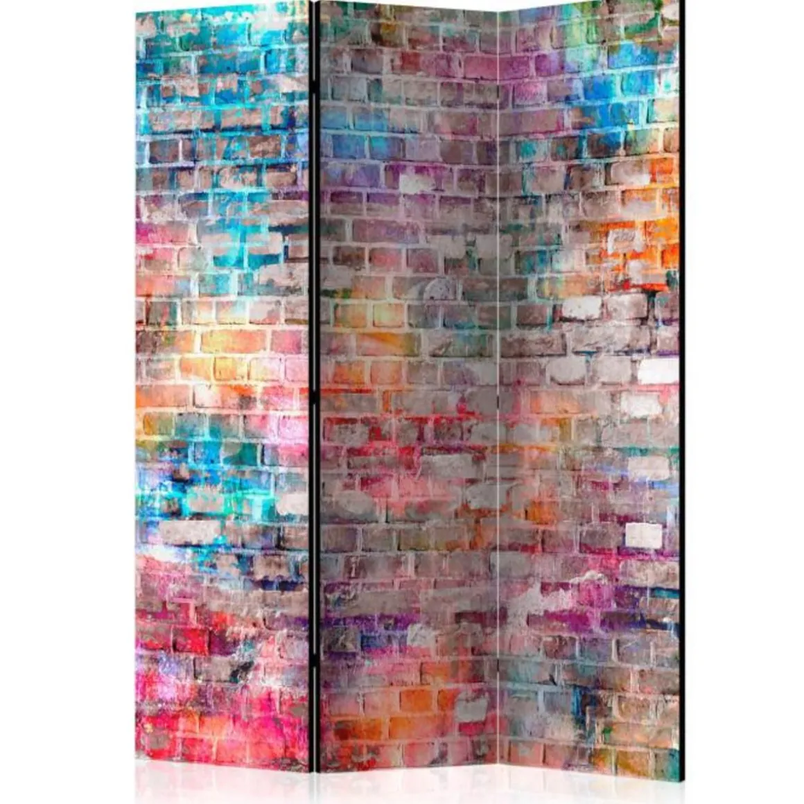 Paravent 3 Volets Colourful Brick 135x172cm