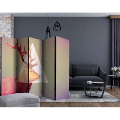 Paravent 5 Volets Deer Graphic Pattern 172x225cm
