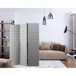 Paravent 3 Volets Dogtooth Check 135x172cm