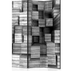 Paravent 3 Volets Grey Precision 135x172cm