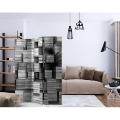 Paravent 3 Volets Grey Precision 135x172cm