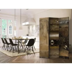 Paravent 3 Volets Metal Alliance 135x172cm