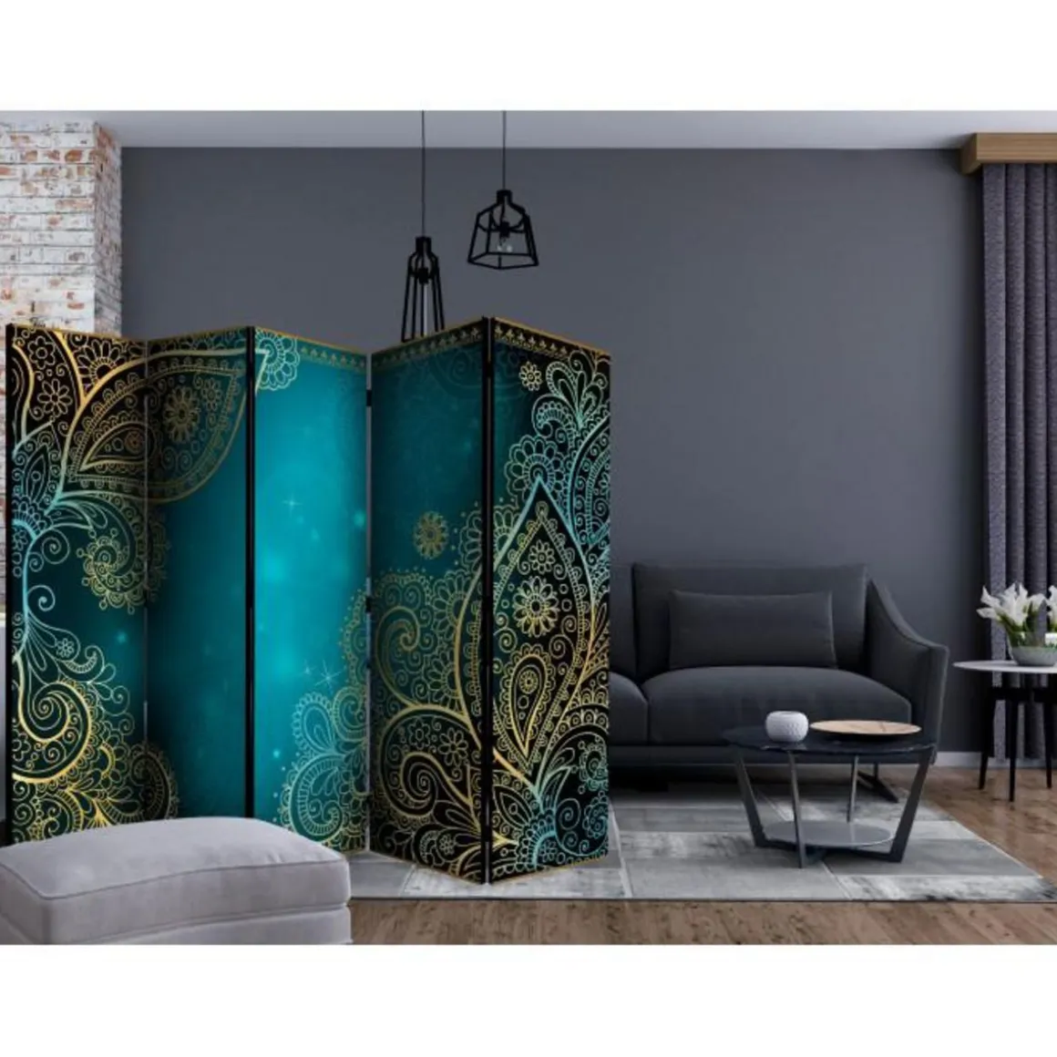 Paravent 5 Volets Oriental Wings 172x225cm