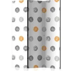 Paravent 3 Volets Round Stamps 135x172cm