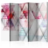 Paravent 5 Volets Triangular World 172x225cm