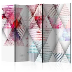 Paravent 5 Volets Triangular World 172x225cm