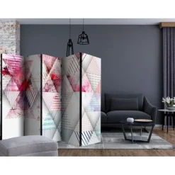 Paravent 5 Volets Triangular World 172x225cm