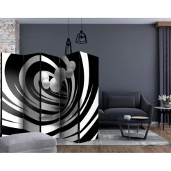 Paravent 5 Volets Twisted in Black & White 172x225cm