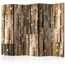 Paravent 5 Volets Wooden Constellation 172x225cm
