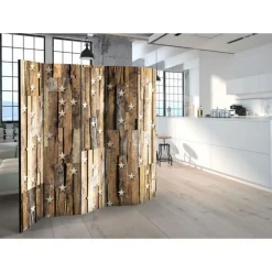 Paravent 5 Volets Wooden Constellation 172x225cm