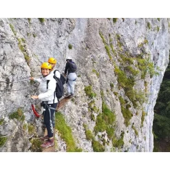Parcours via ferrata de la Dent du Chat près d'Annecy pour 2 débutants - Coffret Cadeau Sport & Aventure