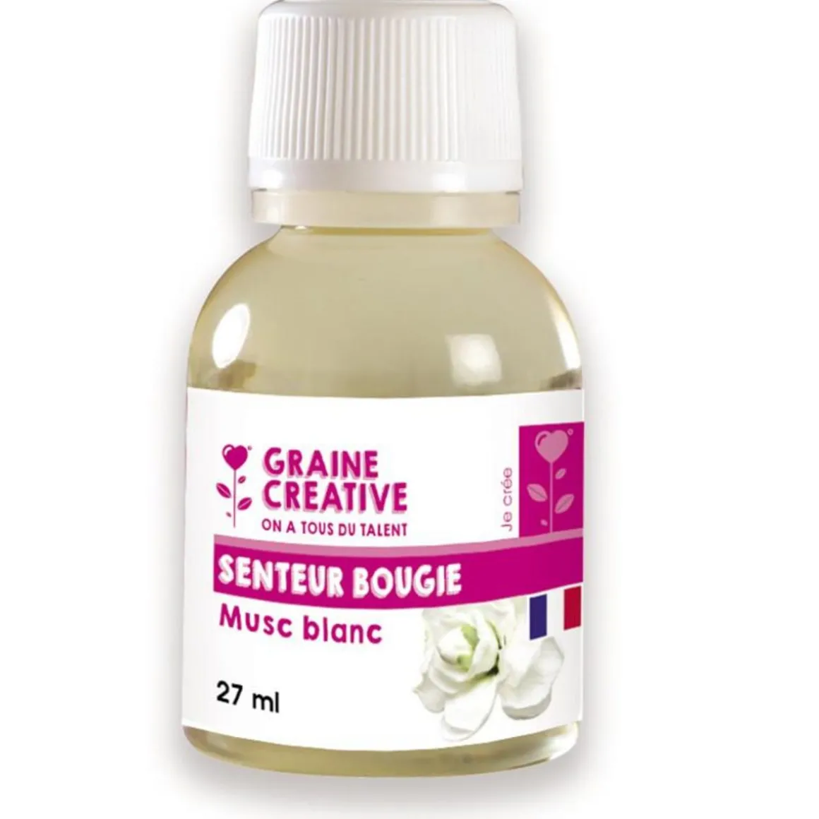 Parfum pour bougie - Senteur Musc blanc - 27 ml