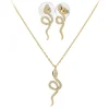 Parure collier et boucles d'oreilles serpent par SC Bohème ornée de Cristaux scintillants