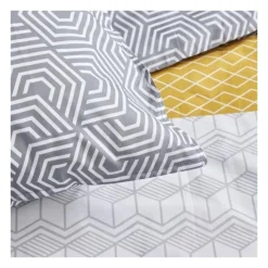 Parure de lit 1 personne - TODAY - Sunshine 16.4 - 140 x 200 cm - 100% Coton imprimé