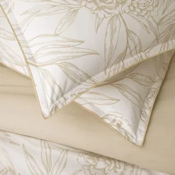 Parure de lit 2 personnes en satin de coton réversible